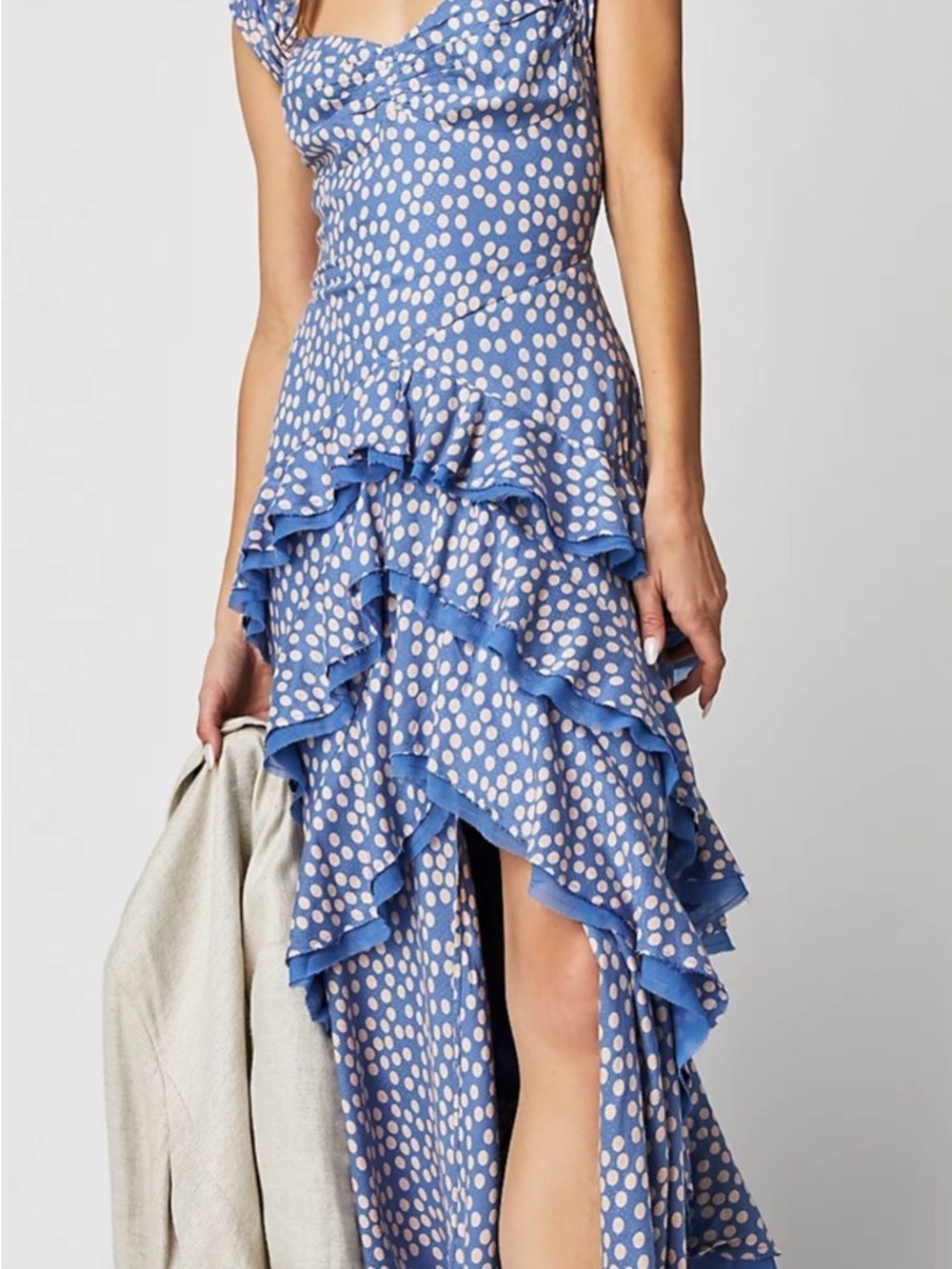 Free People Moon River Polka Dot Maxi Dress Size M